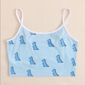 Dinosaur Print Crop